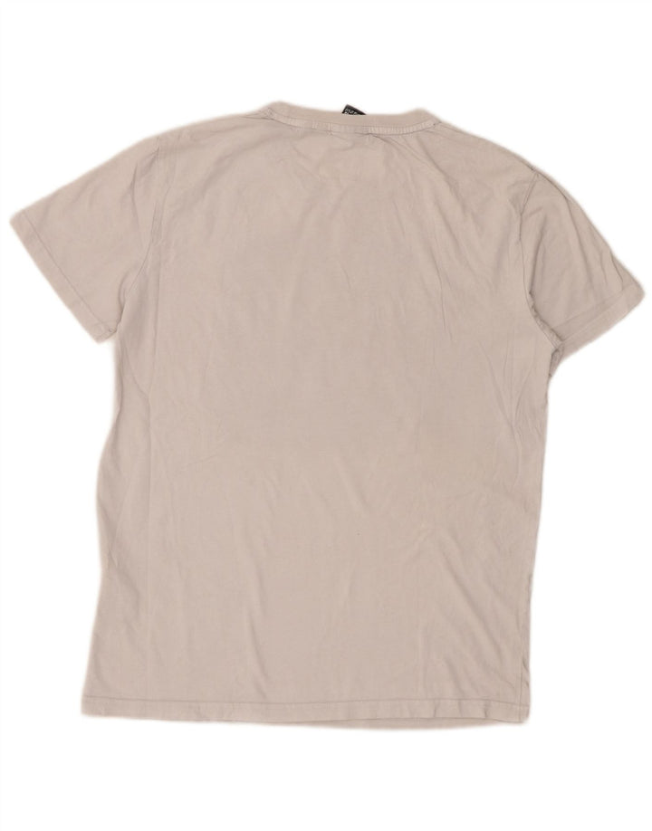Superdry Herren Grafik-T-Shirt-Oberteil aus mittelweißer Baumwolle