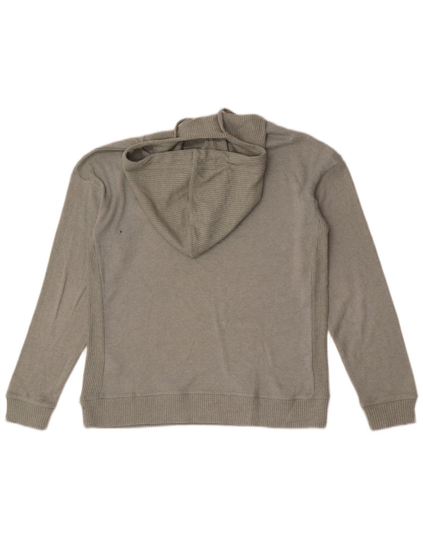 Fat Face Womens Hooded Jumper Sweater UK 8 Small Khaki Polyester