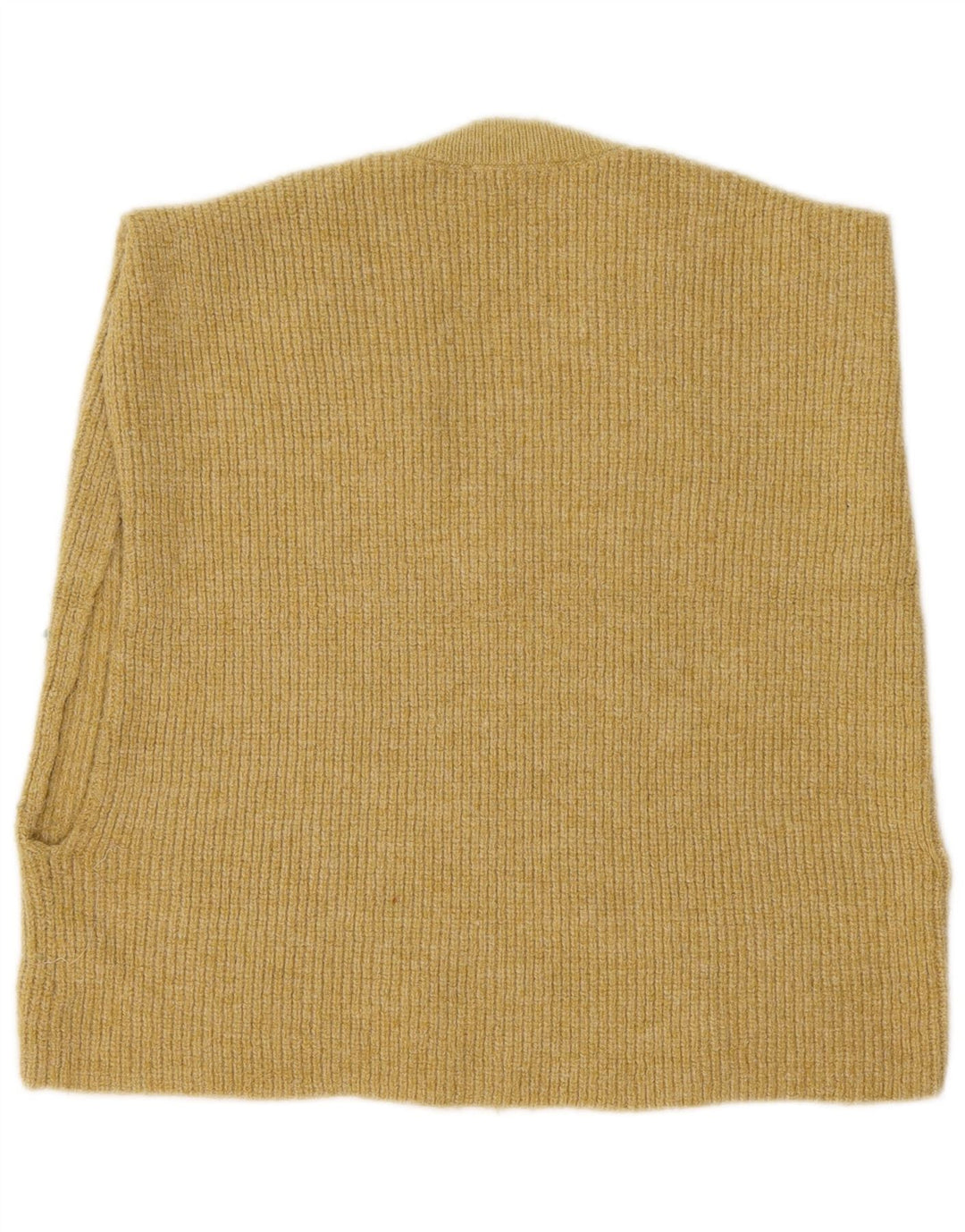 Zara Damen Weste Tank Top UK 10 Small Gelb Polyester