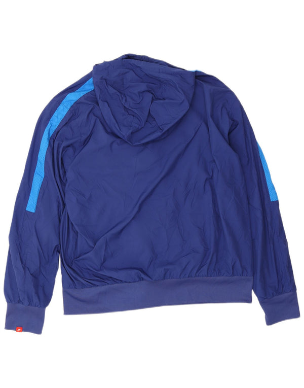 Nike Herren-Trainingsanzug mit Kapuze und Grafik, XL, Marineblau, Farbblock