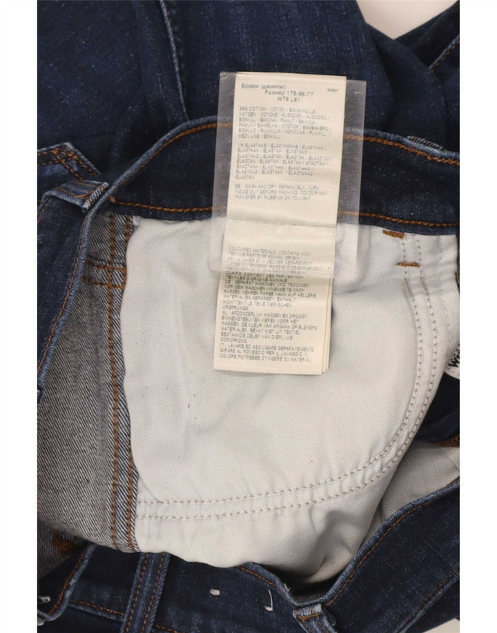 Wrangler Herren Slim Jeans W31 L32 Marineblaue Baumwolle