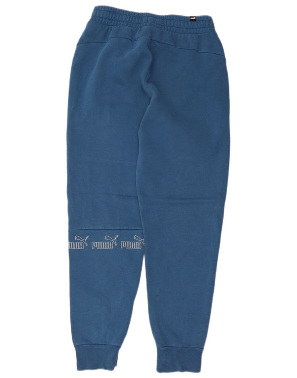Puma Womens Graphic Trainingshose Jogger UK 8 Small Blue Colourblock