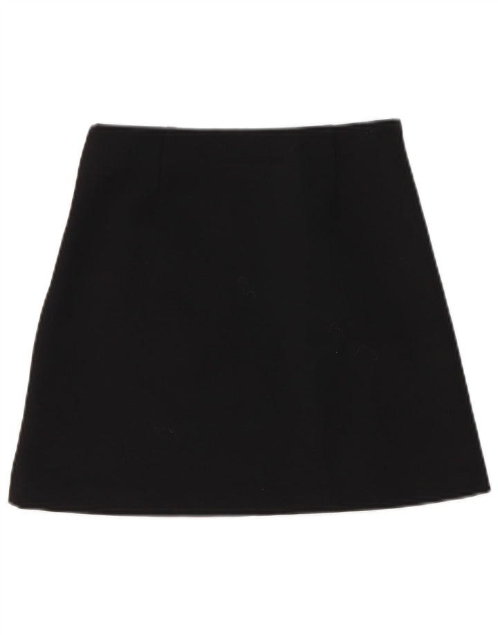 Zara Damen Minirock XS W24 Schwarz Polyester