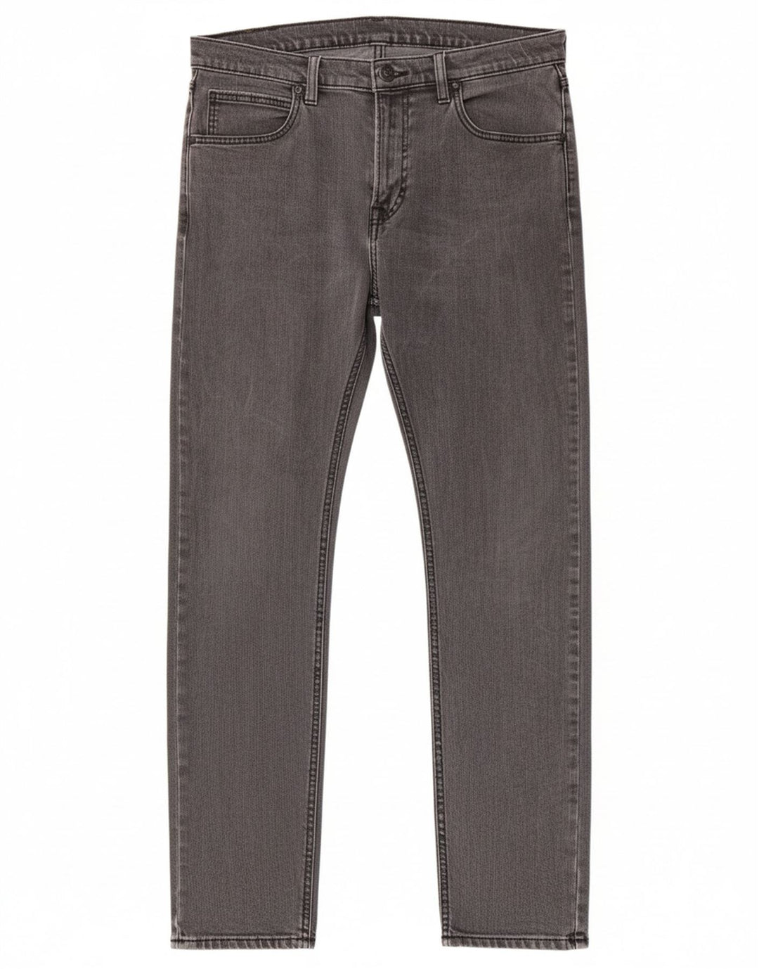 LEE Womens Luke Slim Jeans W32 L32 Grey Cotton