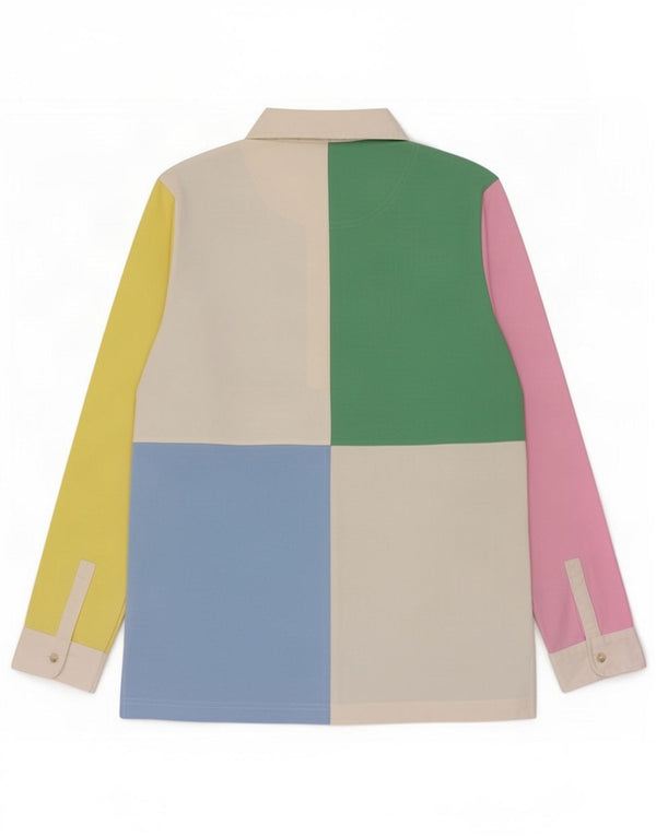 Joules Rugby-Poloshirt für Damen, UK 14, groß, mehrfarbig, Farbblock