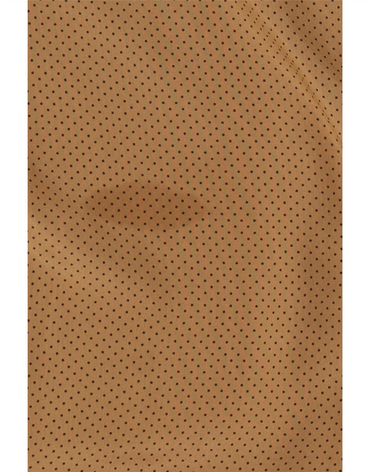 Ravens Damen-Oversize-Hemd, UK 10, klein, braun geflecktes Polyester