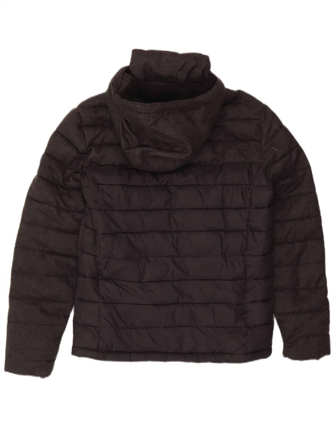 Superdry Herren-Kapuzenjacke, wattiert, UK 36, Größe S, grau, Polyester