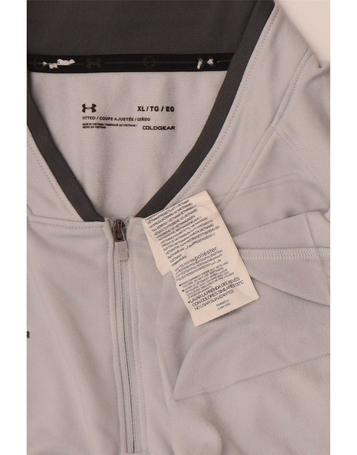 Under Armour Herren Cold Gear Pullover-Trainingsanzug-Oberteil XL Grau Farbblock