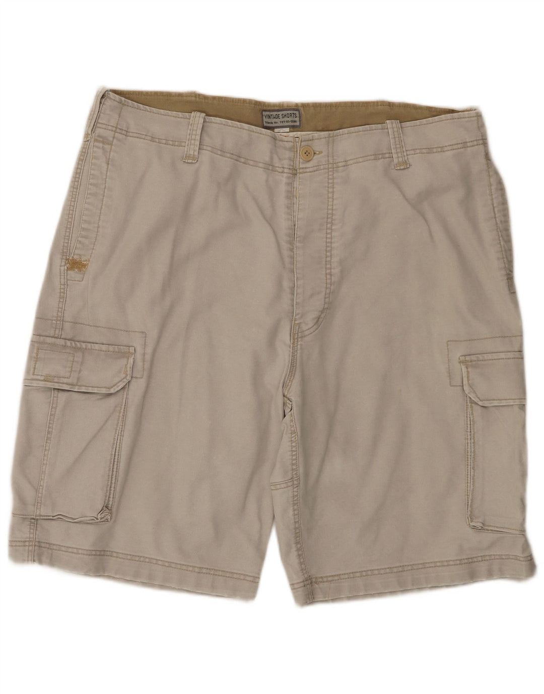 Vintage Herren Cargo Shorts 2XL W42 Grau Baumwolle