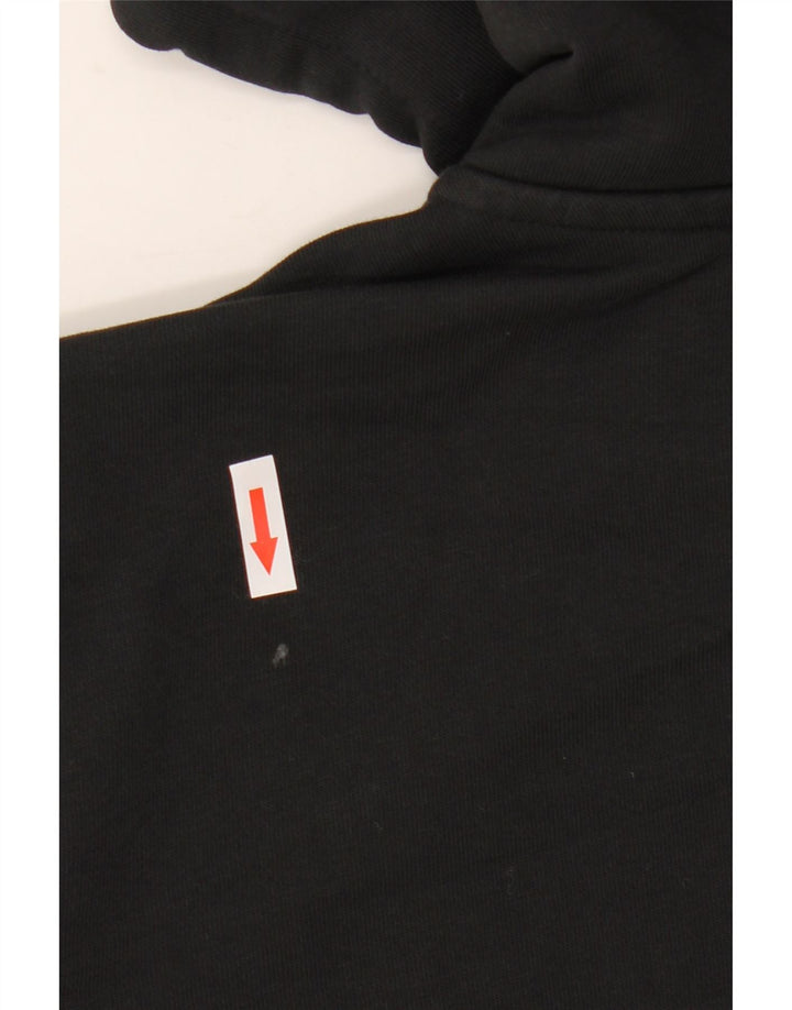 Adidas Herren Kapuzenpullover mit grafischem Reißverschluss, groß, Schwarz