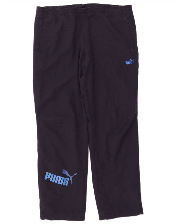 Puma Herren-Trainingshose mit Grafik, groß, marineblau, Polyester