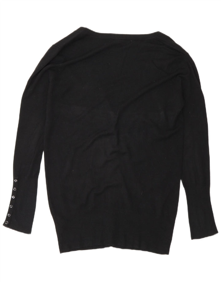 Zara Damen-Cardigan-Pullover UK 16 Large Schwarz Rayon