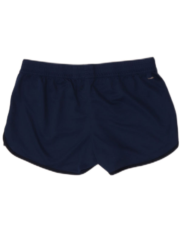 Adidas Damen Climalite Sport Shorts UK 12/14 Medium Marineblau Polyester