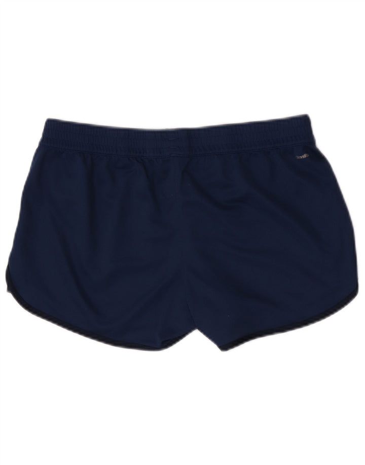 Adidas Damen Climalite Sport Shorts UK 12/14 Medium Marineblau Polyester