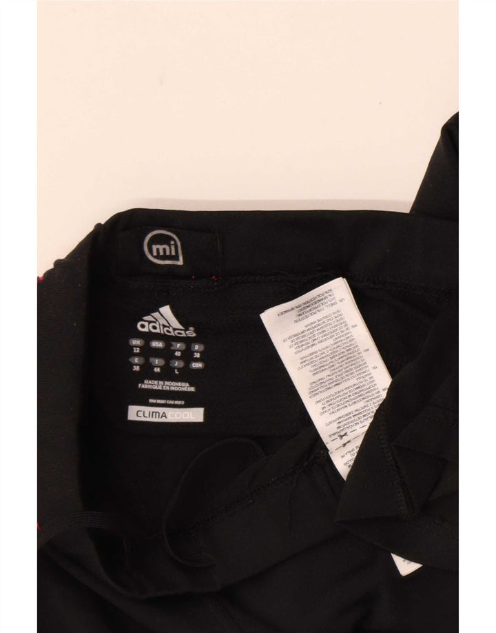 Adidas Damen Climacool Capri Leggings UK 12 Medium Schwarz Polyester