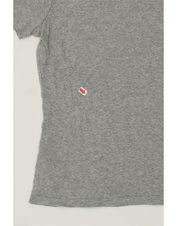 EDDIE BAUER Womens T-Shirt Top UK 10 Small Grey Cotton Vintage Eddie Bauer and Second-Hand Eddie Bauer from Messina Hembry 