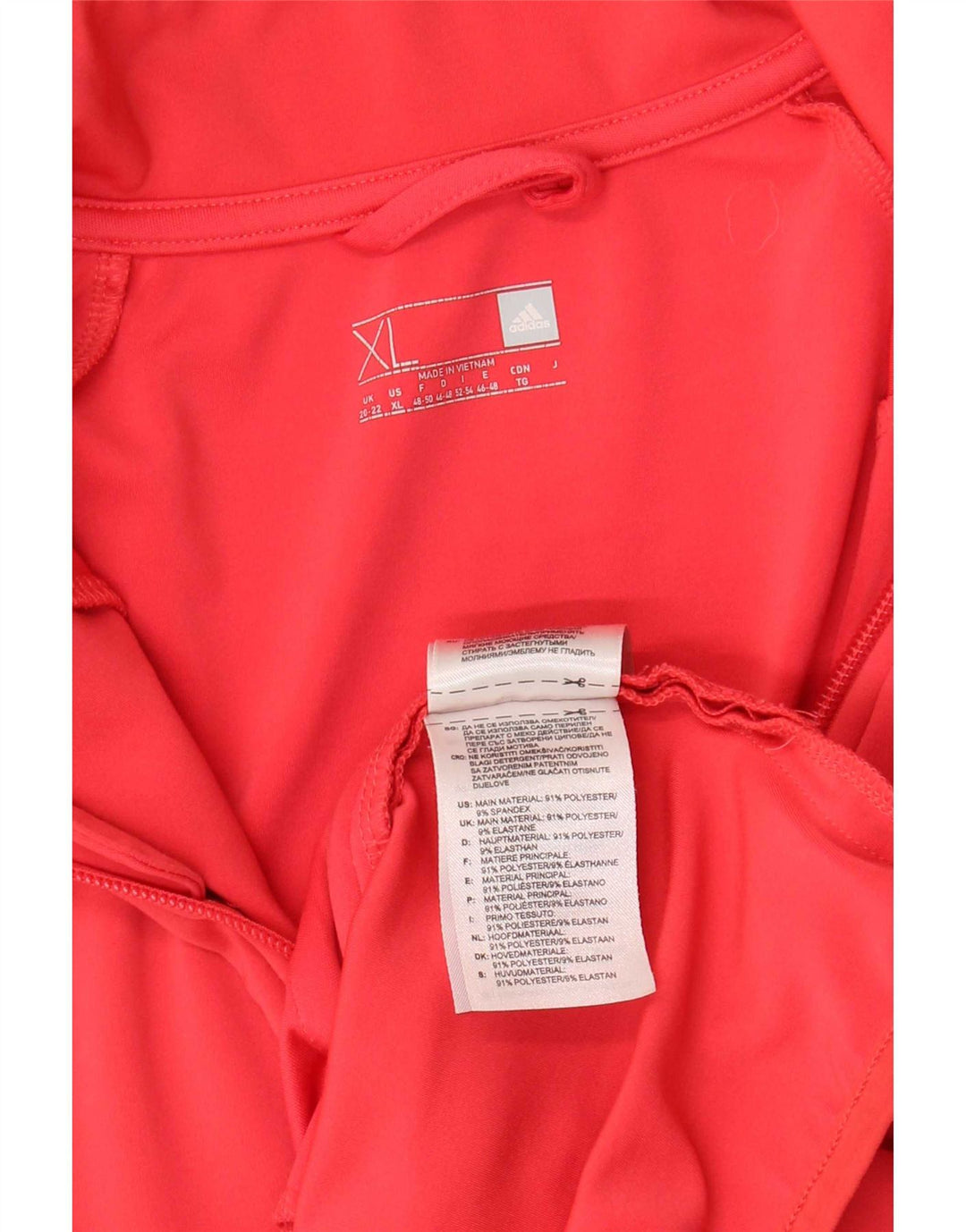 Adidas Damen Climalite Trainingsanzug Top Jacke UK 20/22 XL Rosa Polyester