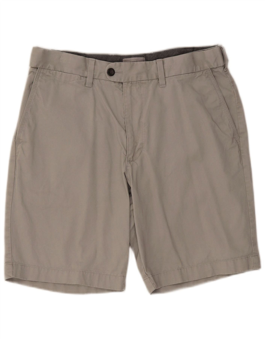 Marks & Spencer Herren Chinoshorts W34 Large Grau Baumwolle