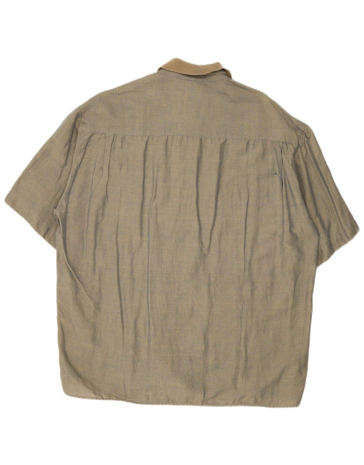 Gran Sasso Herren Kurzarmhemd XL Khaki