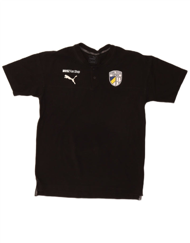 PUMA Herren Grafik T-Shirt Top Medium Schwarz Baumwolle