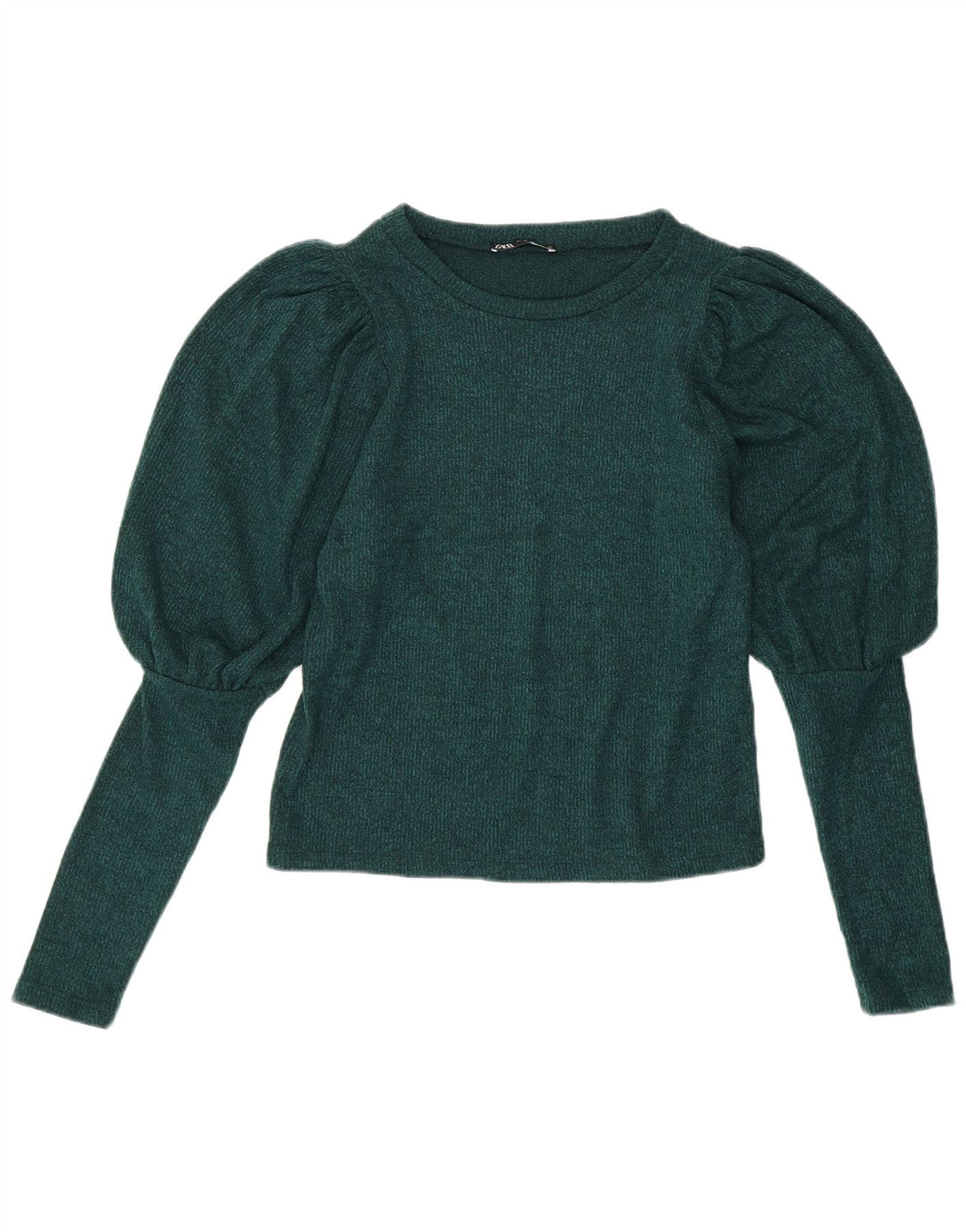 ZARA Damen-Pullover mit U-Boot-Ausschnitt, Gr. 10, Größe S, Grün