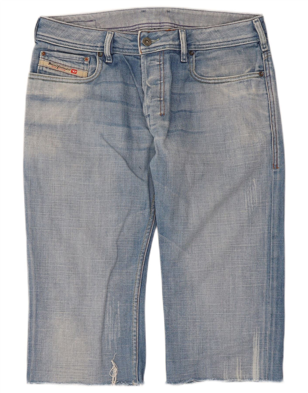 Diesel Herren Jeansshorts W30 mittelblaue Baumwolle