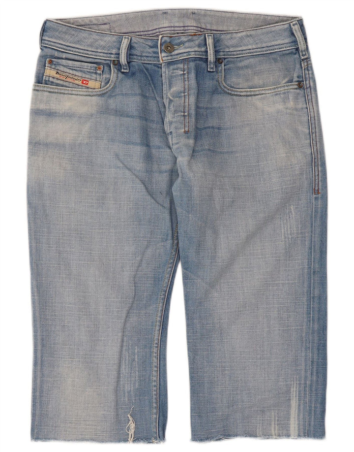 Diesel Herren Jeansshorts W30 mittelblaue Baumwolle