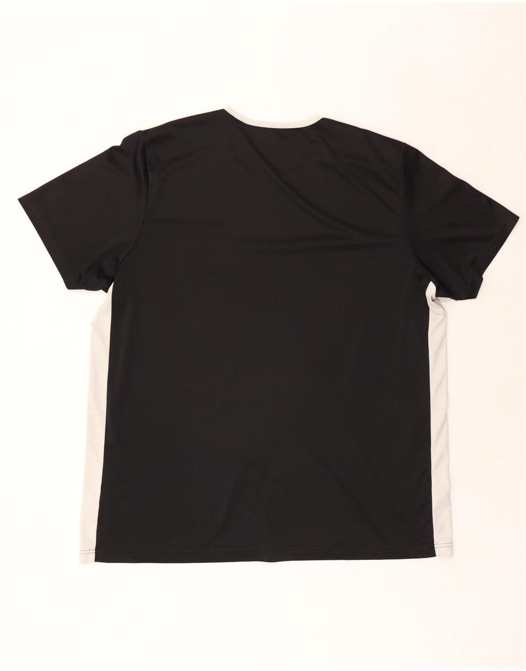 ADIDAS Herren Climalite T-Shirt Top 2XL Schwarz Farbblock