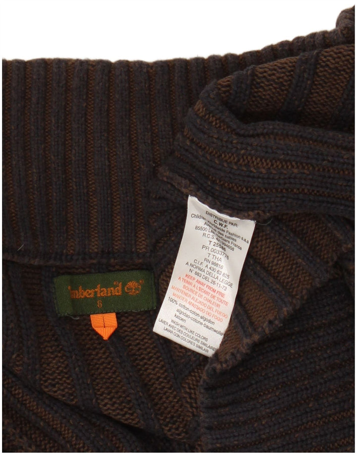 Timberland Jungen-Cardigan-Pullover, 7–8 Jahre, marineblaue Baumwolle