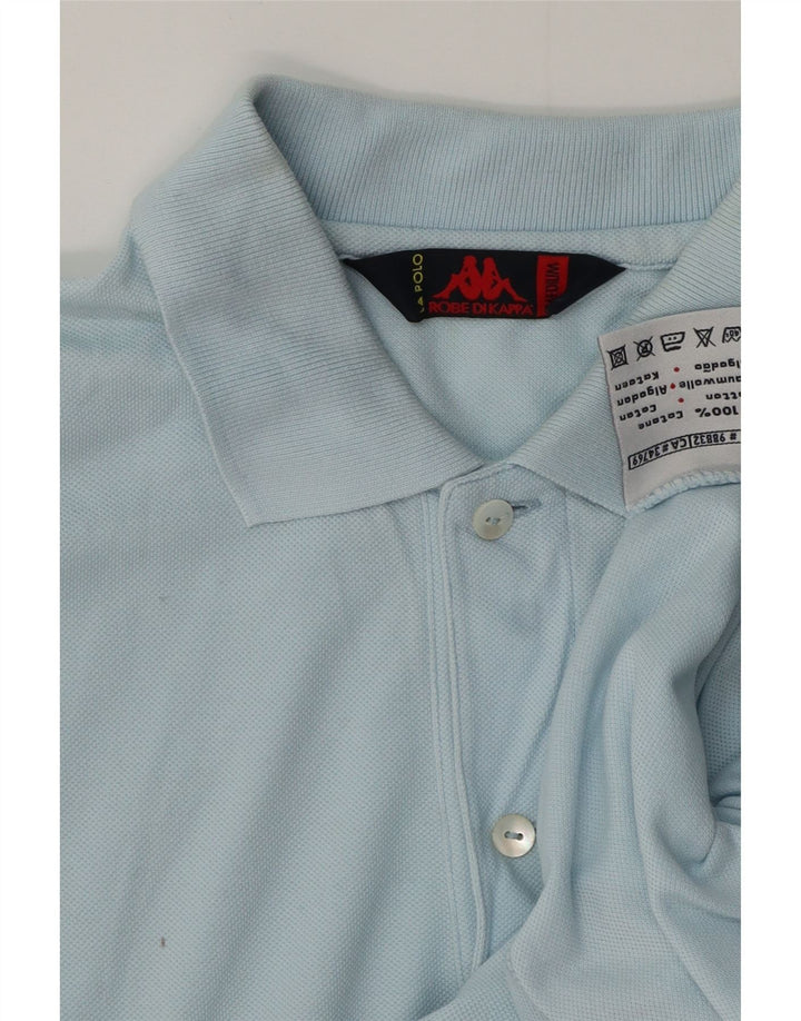 KAPPA Herren Poloshirt mittelblaue Baumwolle