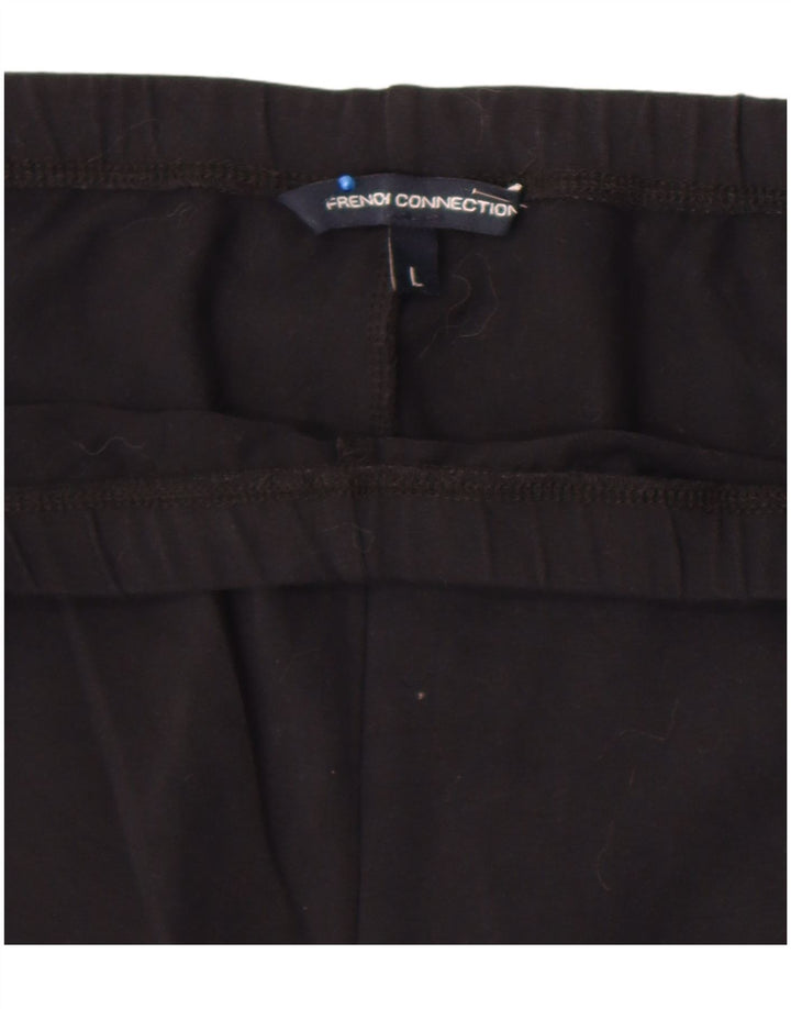French Connection Damen-Leggings, Größe 44, Größe L, Schwarz, Blumenmuster