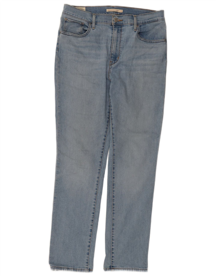 LEVI'S Damen 724 High Rise Straight Jeans W31 L30 Blaue Baumwolle