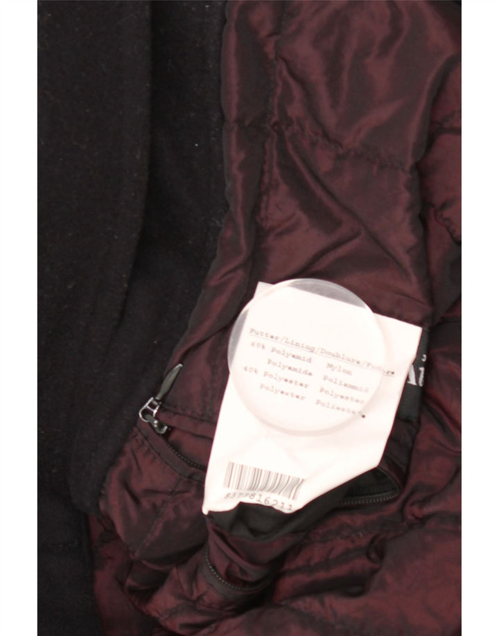 Bugatti Herrenmantel UK 42 XL Schwarze Wolle