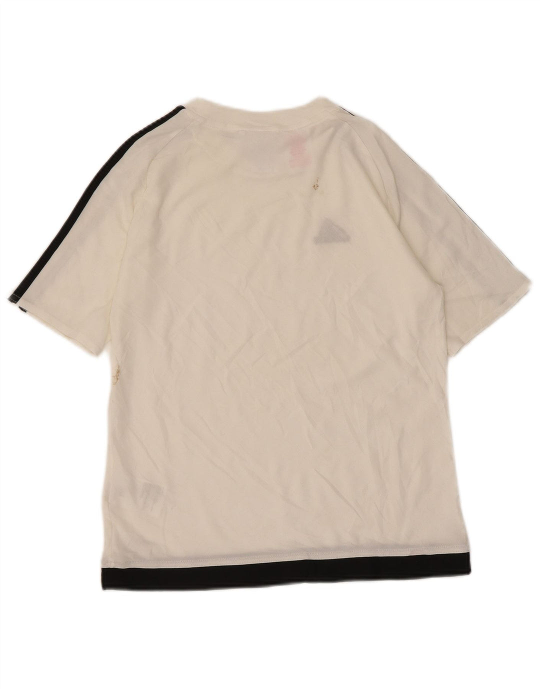 Adidas Climalite T-Shirt für Jungen, 11–12 Jahre, weißes Colourblock-Polyester