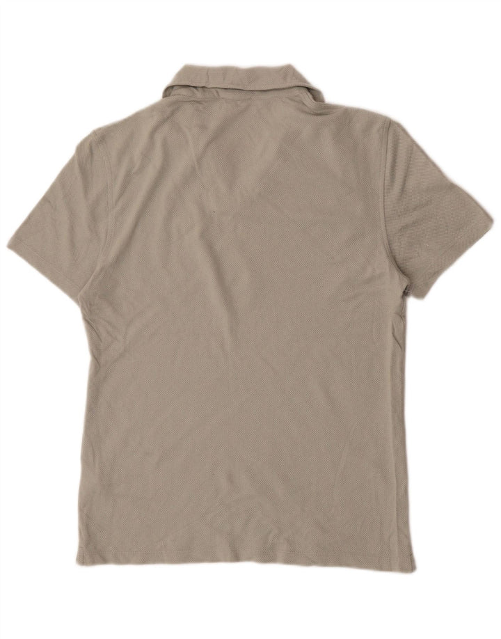 Reiss Herren-Poloshirt, kleine graue Baumwolle