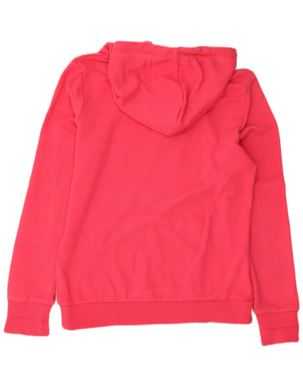 Superdry Damen-Kapuzenpullover mit Grafik, UK 12, mittelrosa, Baumwolle