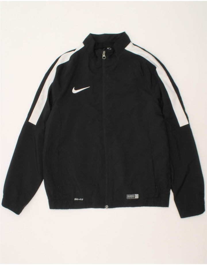 NIKE Boys Dri Fit Tracksuit Top Jacket 10-11 Years Medium  Black Polyester Vintage Nike and Second-Hand Nike from Messina Hembry 