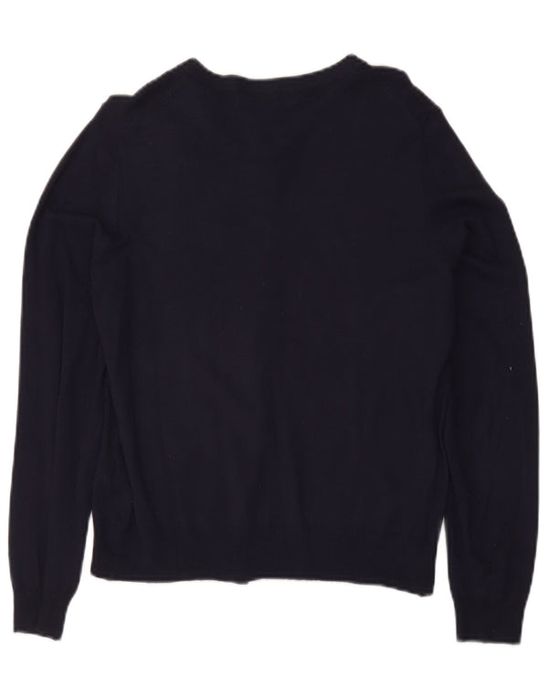Marks & Spencer Damen-Cardigan-Pullover UK 14 Large Marineblaue Viskose