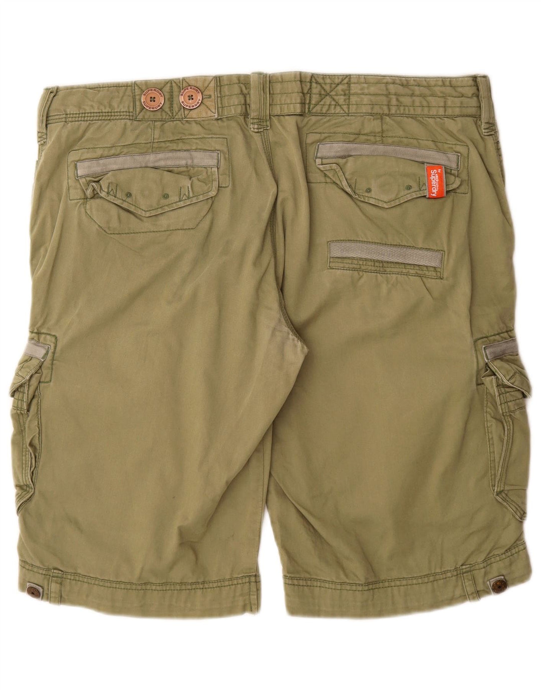 Superdry Herren Cargoshorts 2XL W40 Khaki Baumwolle
