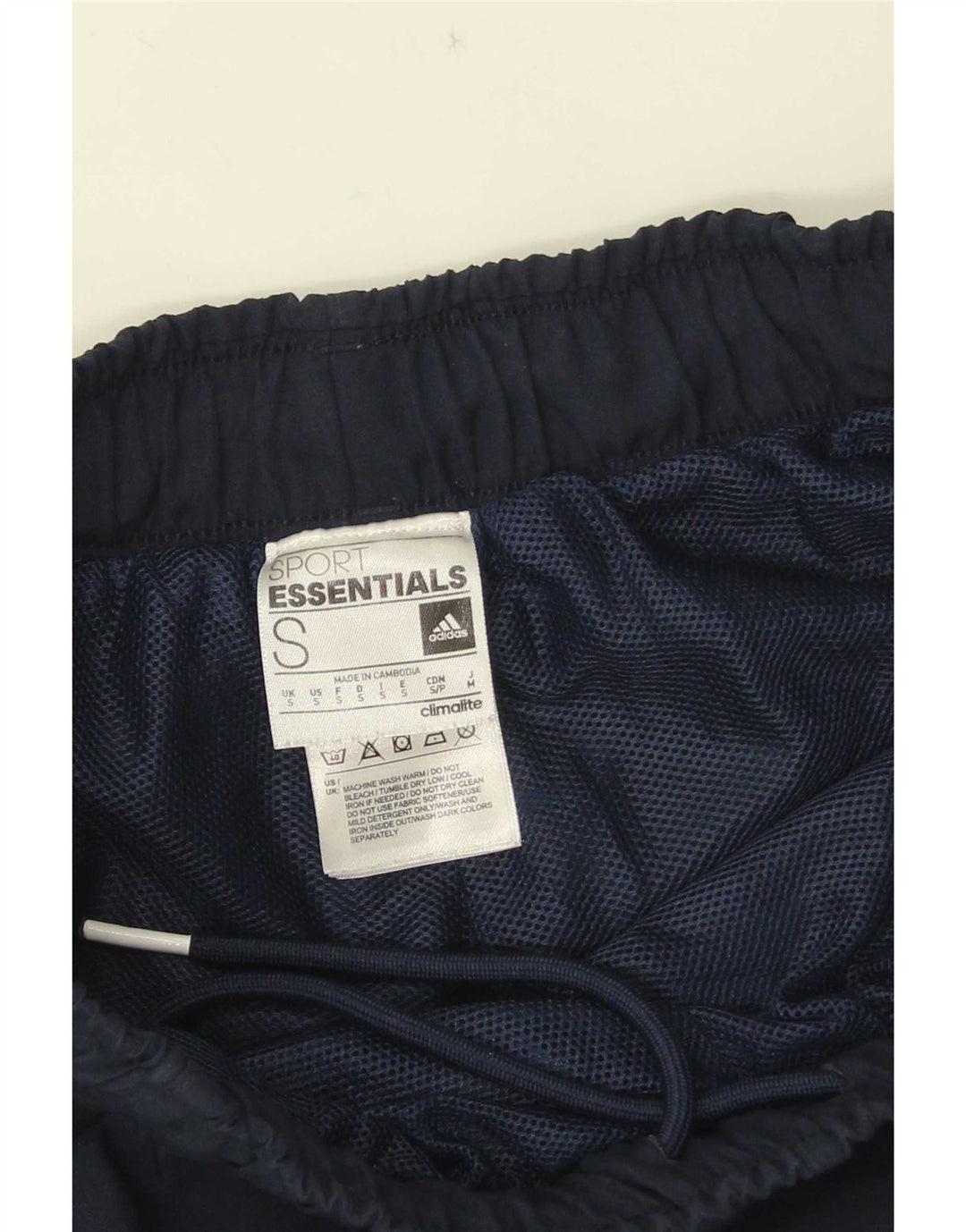 Adidas Herren Climalite Sport Shorts Small Marineblau Polyester