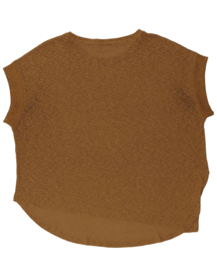 Asymmetrisches, übergroßes Blusenoberteil von Zara für Damen, Größe 44, Khaki