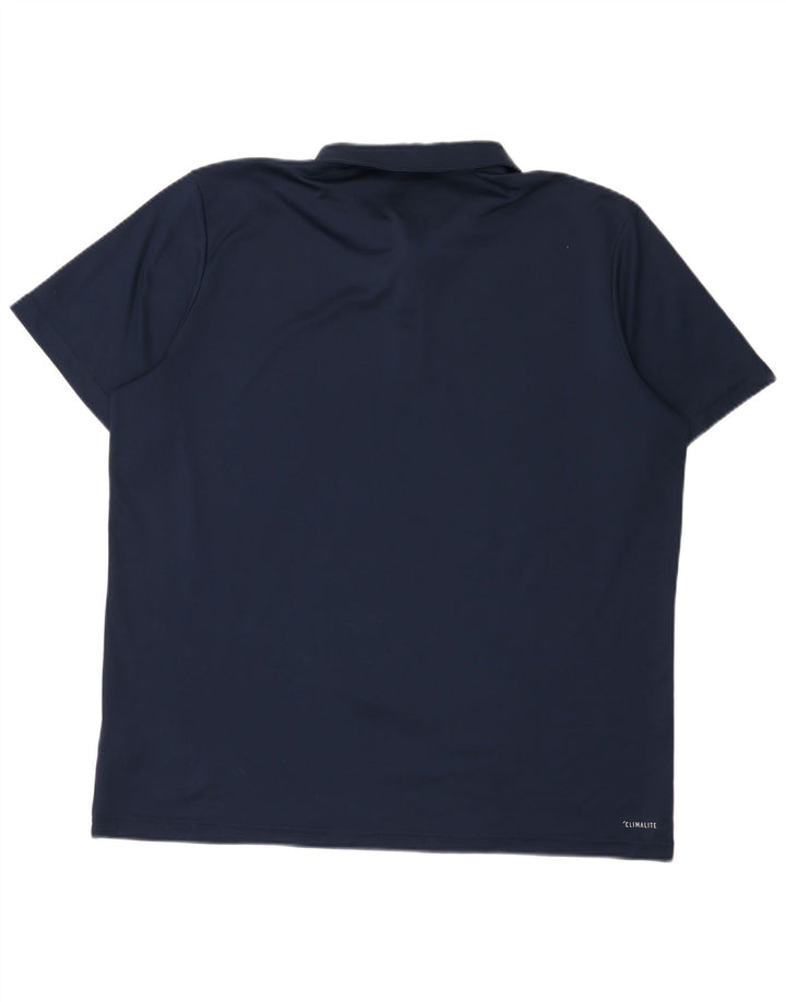 Adidas Herren Climalite Poloshirt XL Marineblau Polyester