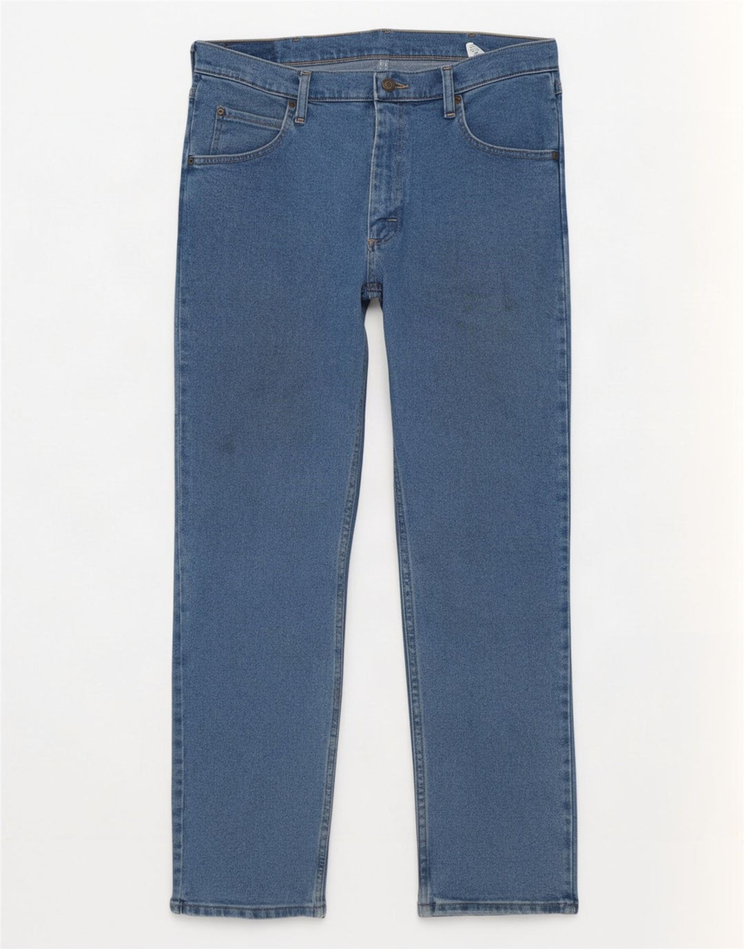 Wrangler Herren Straight Jeans W34 L30 Blaue Baumwolle
