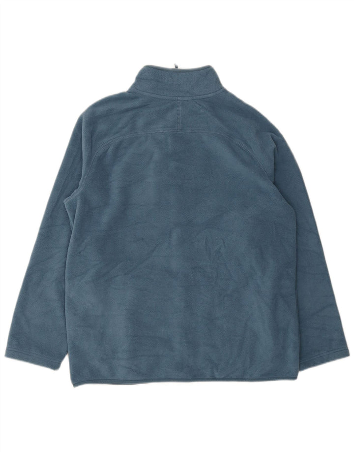 Marks & Spencer Herren Fleecejacke UK 38 Mittelblaues Polyester