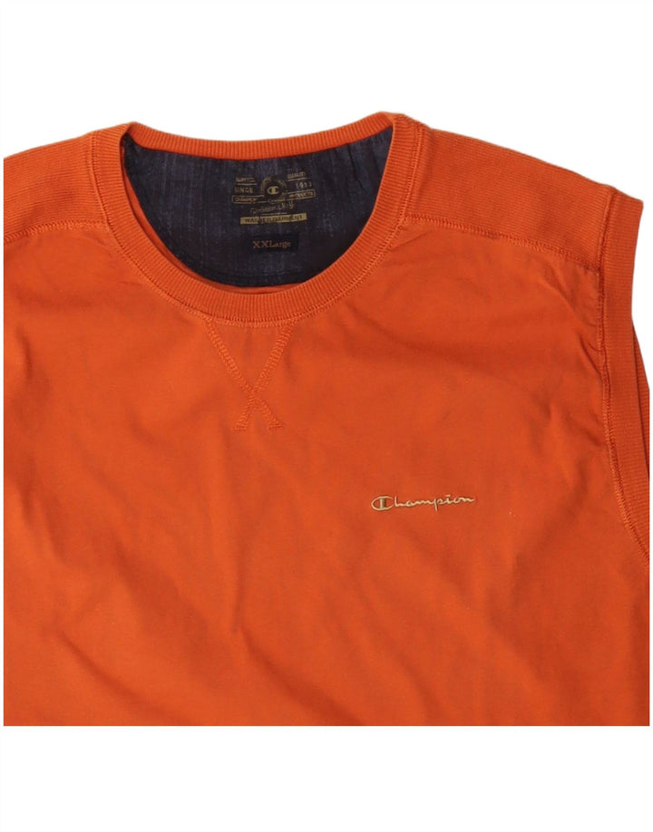 CHAMPION Herren Weste Top 2XL Orange Baumwolle