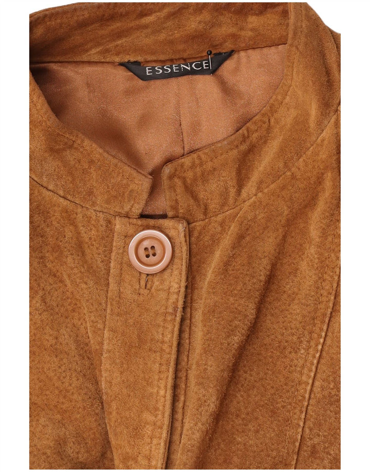 Essence Damen Übergroße Wildlederjacke UK 16 Large Braun