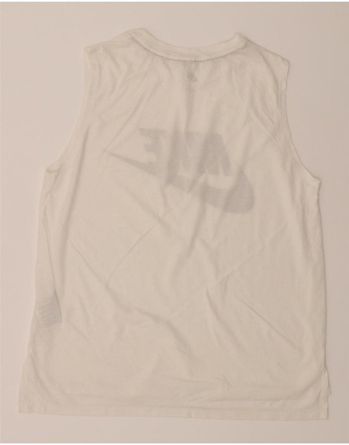 NIKE Mens T-Shirt Top Medium White Modal Vintage Nike and Second-Hand Nike from Messina Hembry 