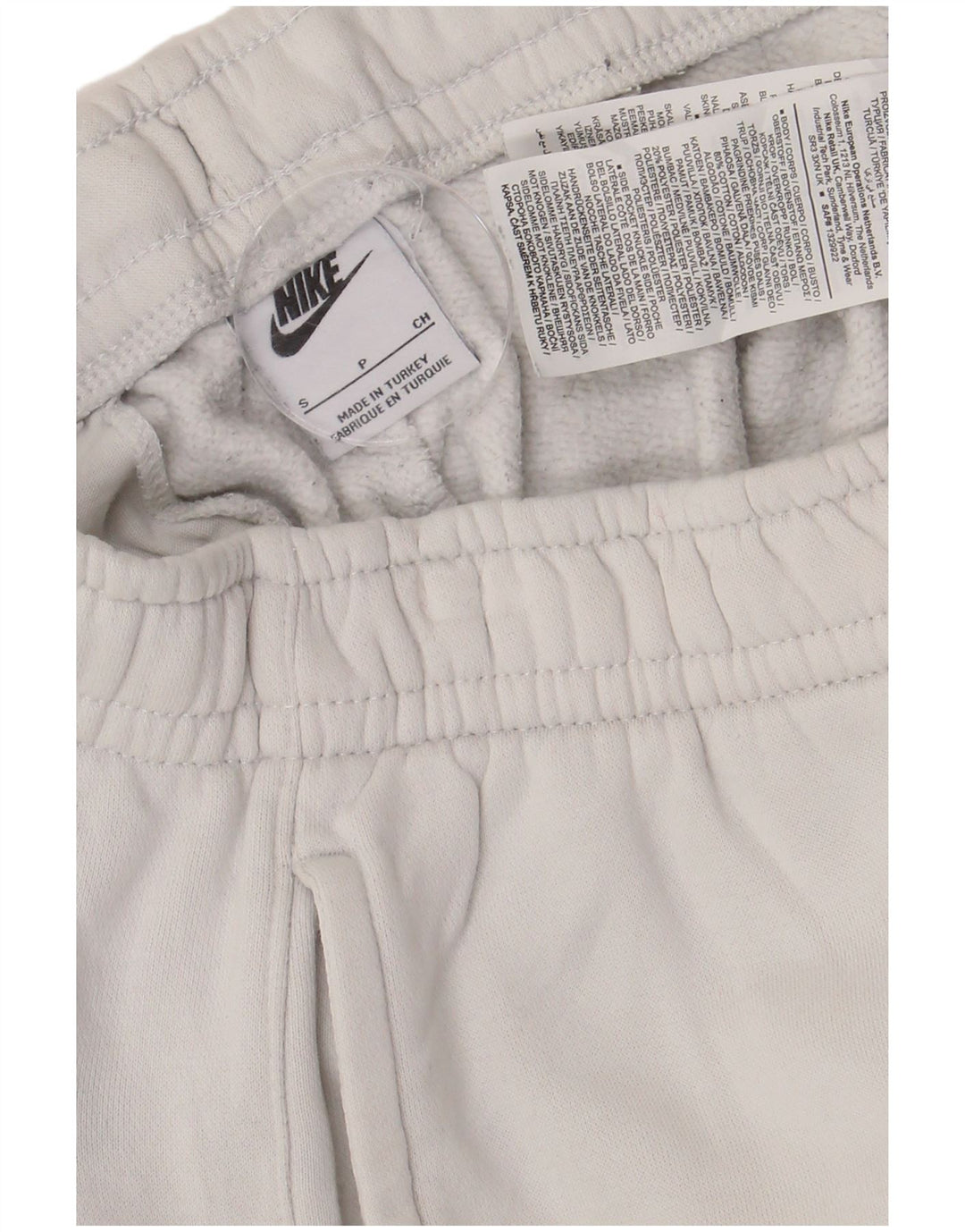 Nike Herren-Trainingshose mit Grafik, Größe S, Baumwolle, Weiß