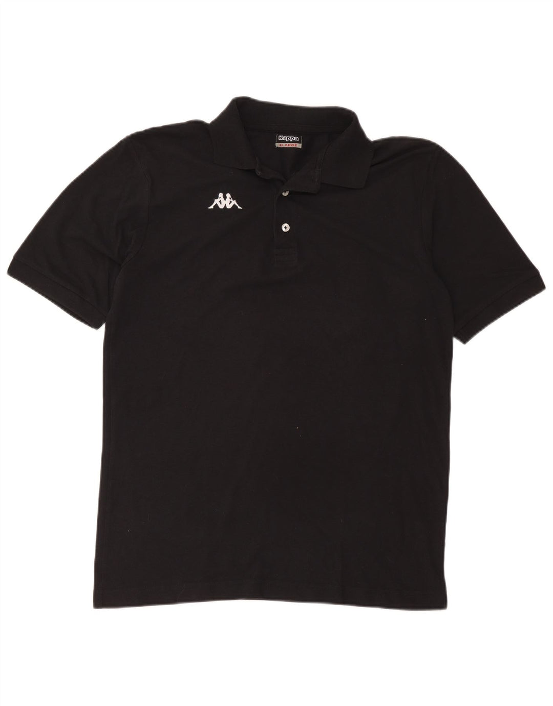 Kappa Herren Poloshirt XL Schwarz Baumwolle