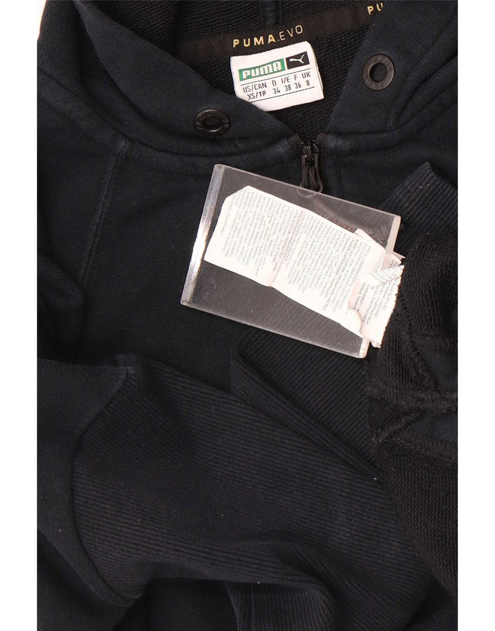Puma Damen-Pullover mit übergroßem Kapuzenpullover, Größe S, Größe S, Schwarz, Baumwolle
